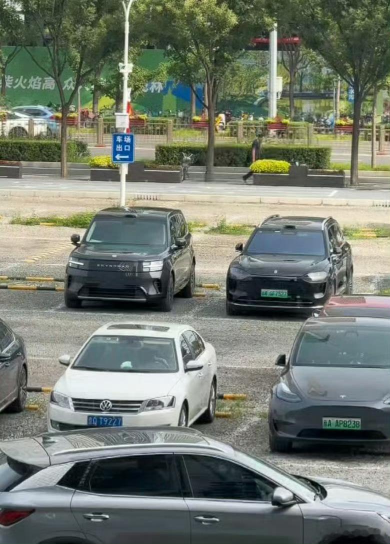 澎程 n90 在车堆里真的很显眼一下就看见了 