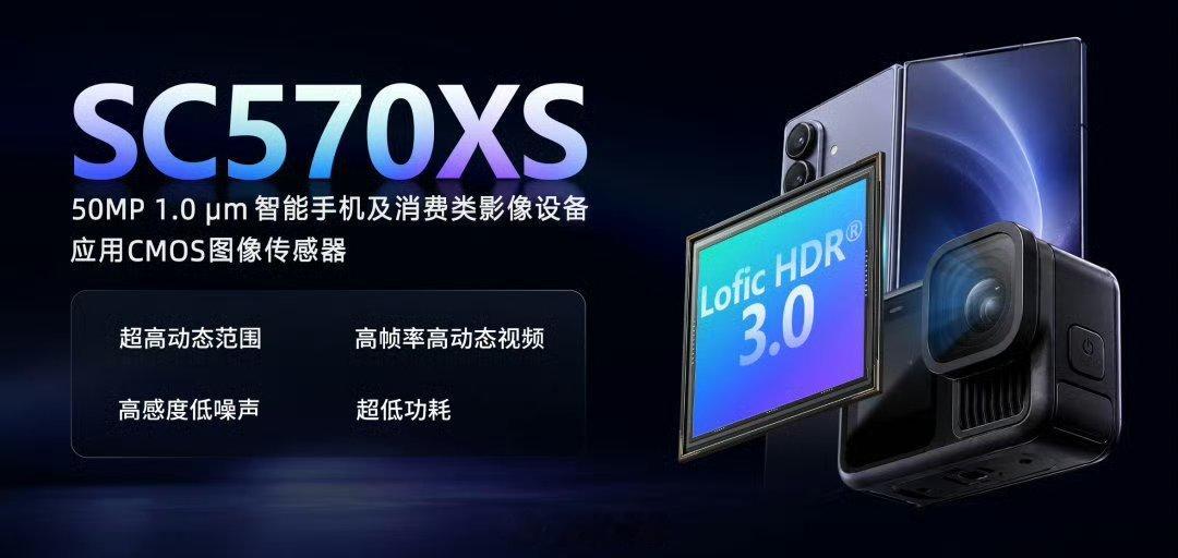SC570XS：50MP1/1.56"中端和中高端支持4K 60fps HDR 