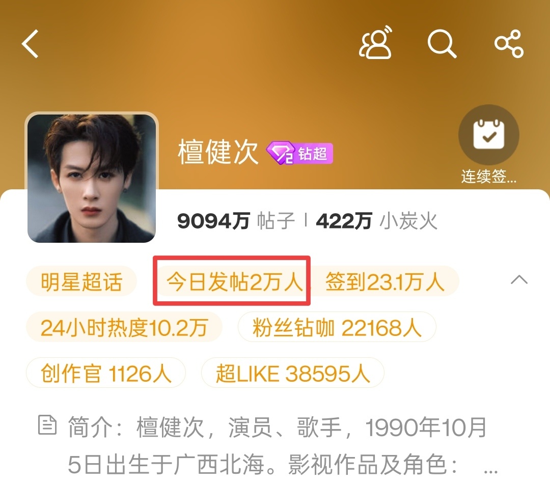 为啥只有2w人发帖，🐀都动动檀健次谢却山 ‖檀健次