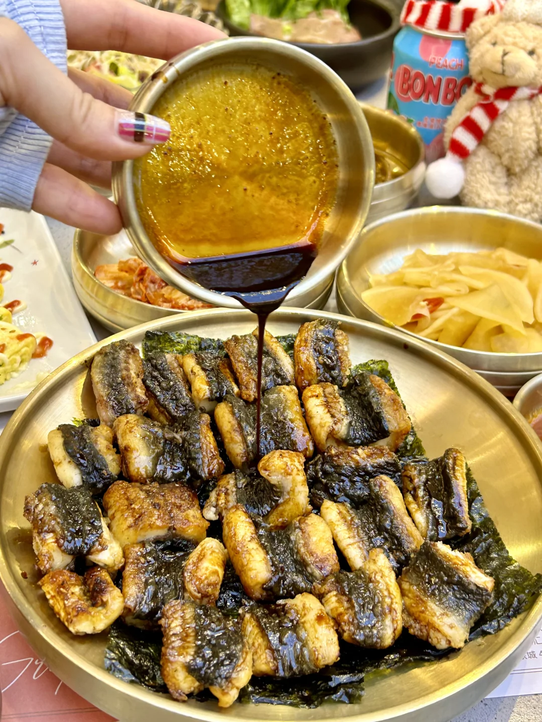 卧卧卧卧！海苔包烤鳗鱼！！尊嘟好好吃！！！