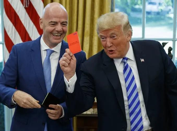 白宫致电国际足联巴洛贡红牌 特朗普感谢FIFA为巴洛贡翻案 😱【我靠！白宫都出