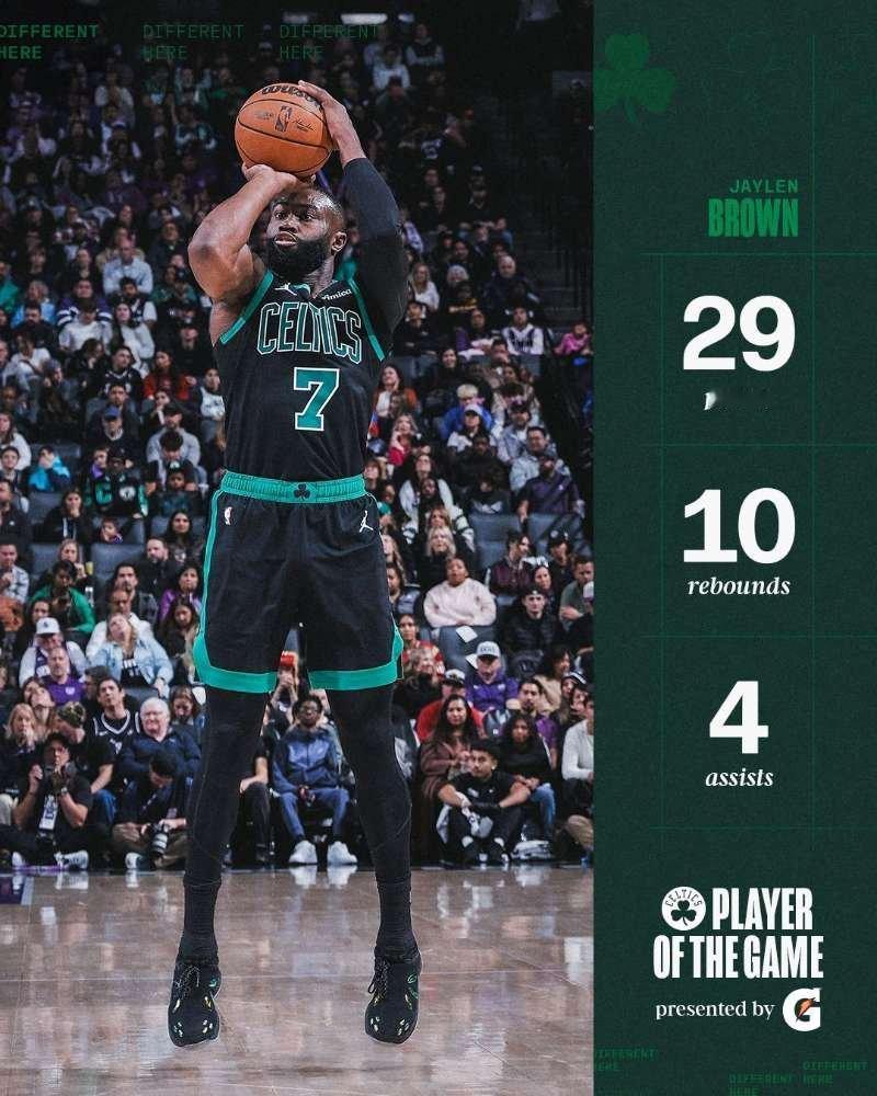 本场比赛，杰伦出战34分钟，25投11中，得到29分10篮板4助攻！其实最后1分