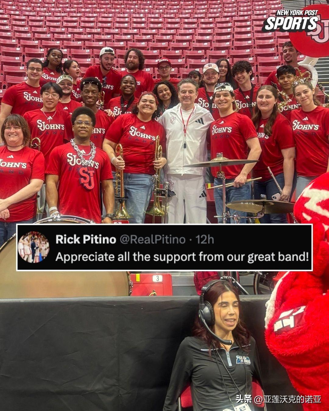 圣约翰Rick Pitino谈到锡耶纳大学Siena差点用5人首发阵容击败杜克，