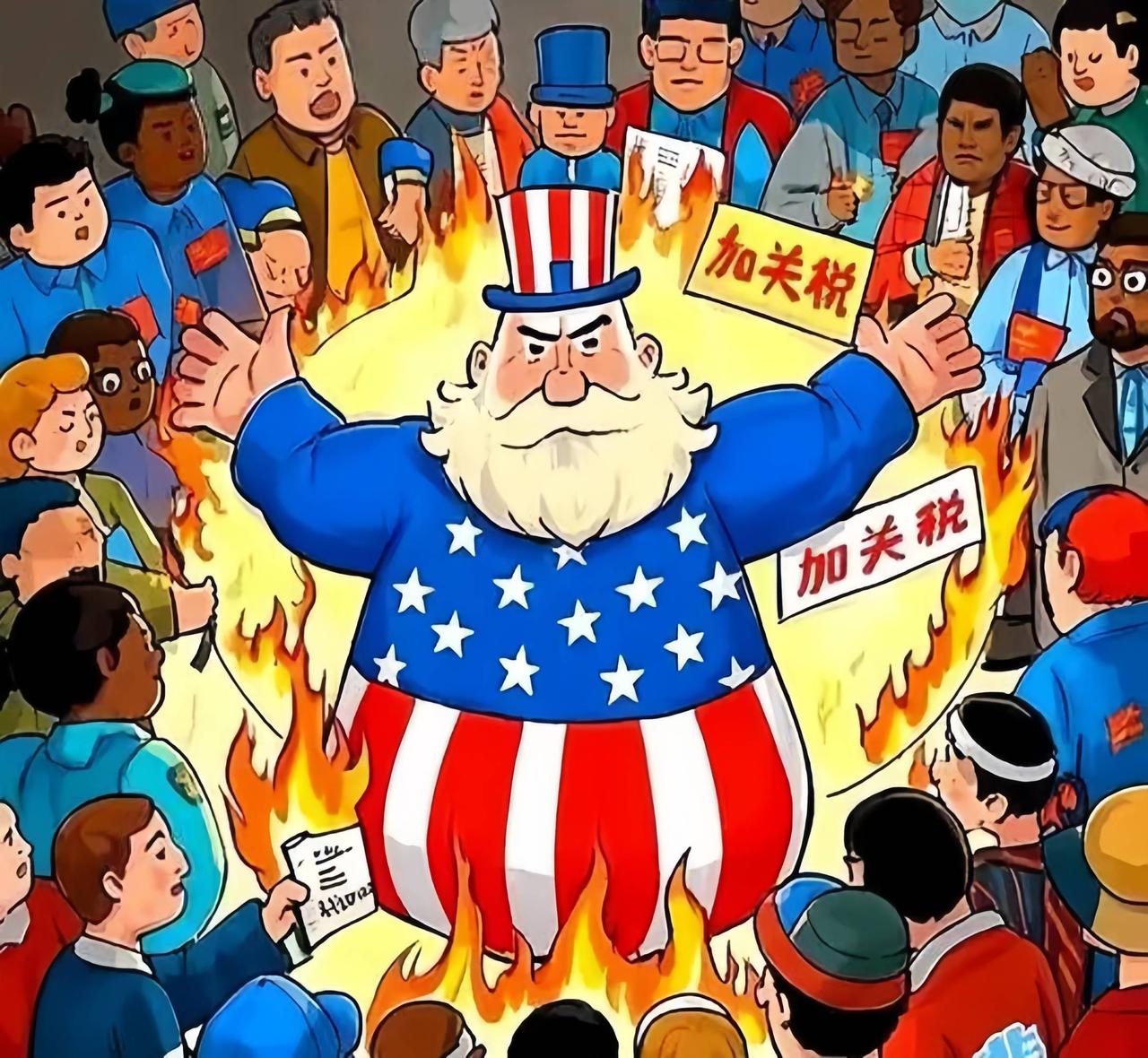 特朗普对世界各国征关税，最终要美国企业和消费者来买单。

虽然这是个简单不能再简