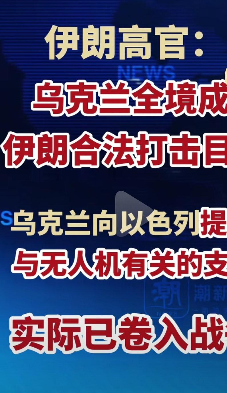 乌克兰卷入了美国和伊朗之间的战争，成为了伊朗的合法打击目标。乌克兰自认为自己的无