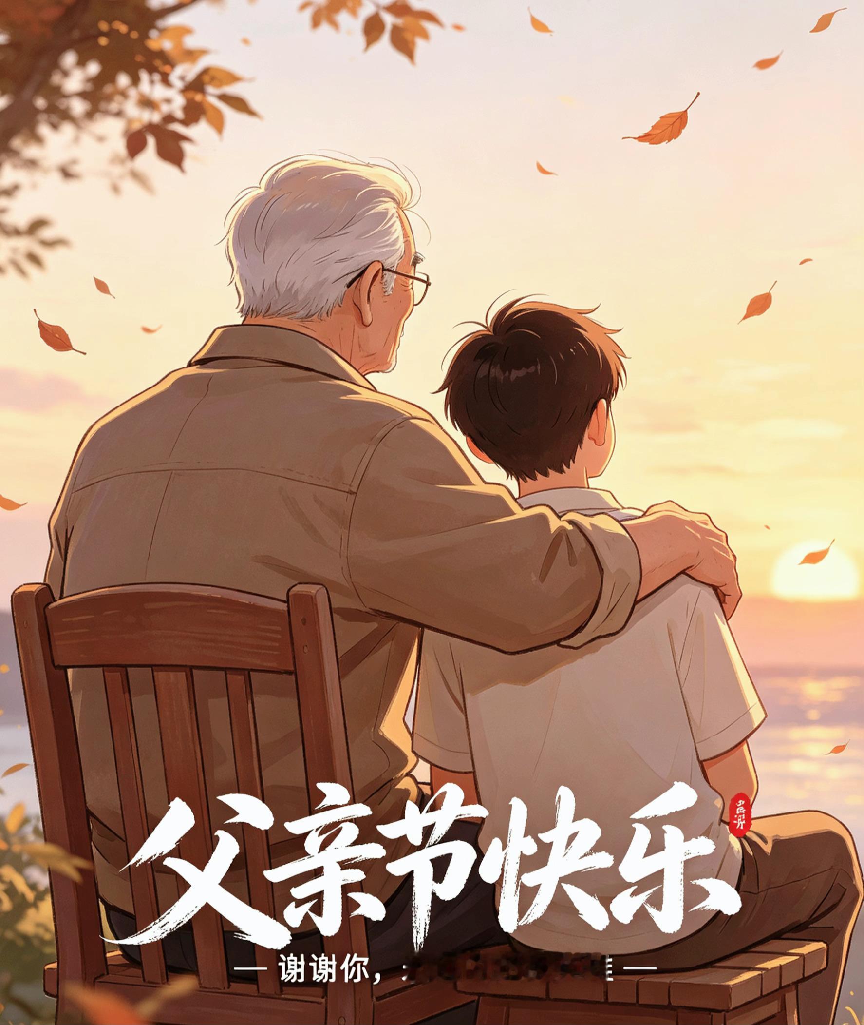 父亲节快乐 藏在沉默里的守护，融进岁月中的担当，祝全天下父亲节日快乐，身体康健，