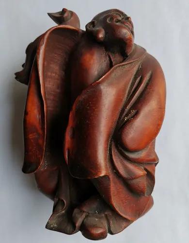 竹根雕摆件
