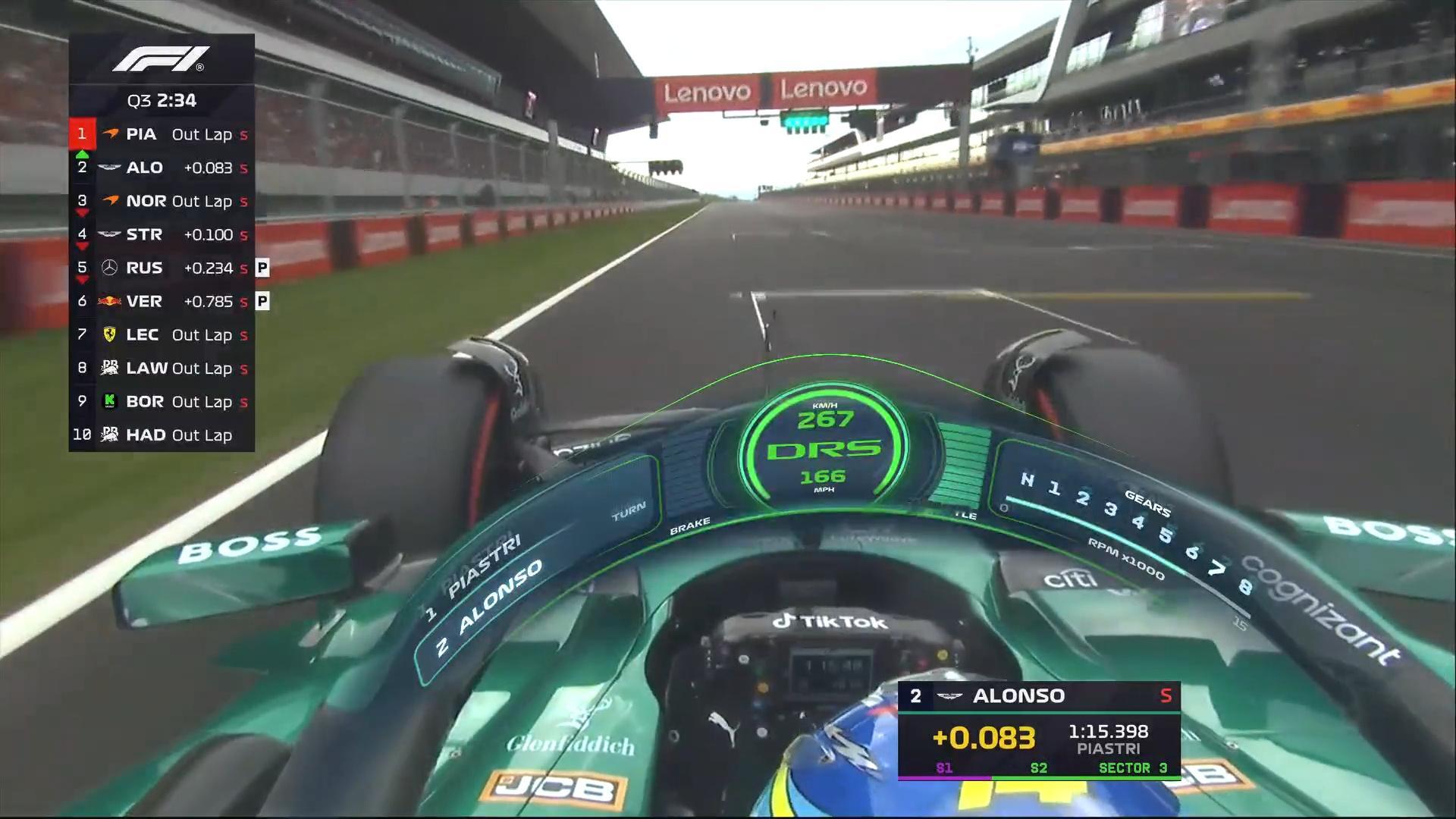 阿隆索上到第二！！！[哆啦A梦害怕]F12025F1匈牙利大奖赛 ​​​