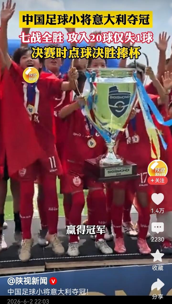比亚迪足协5年7500万黄了，赞助U12足球小将欧洲夺冠了。
足球的事一码归一码