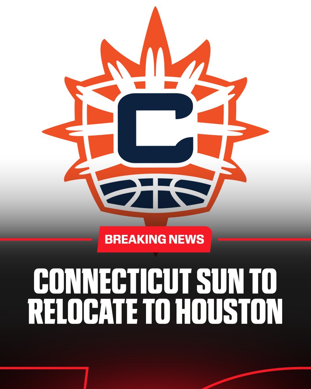 康涅狄格阳光被出售，2026年将会是在康涅狄格的最后一个赛季，随后球队将会迁至休