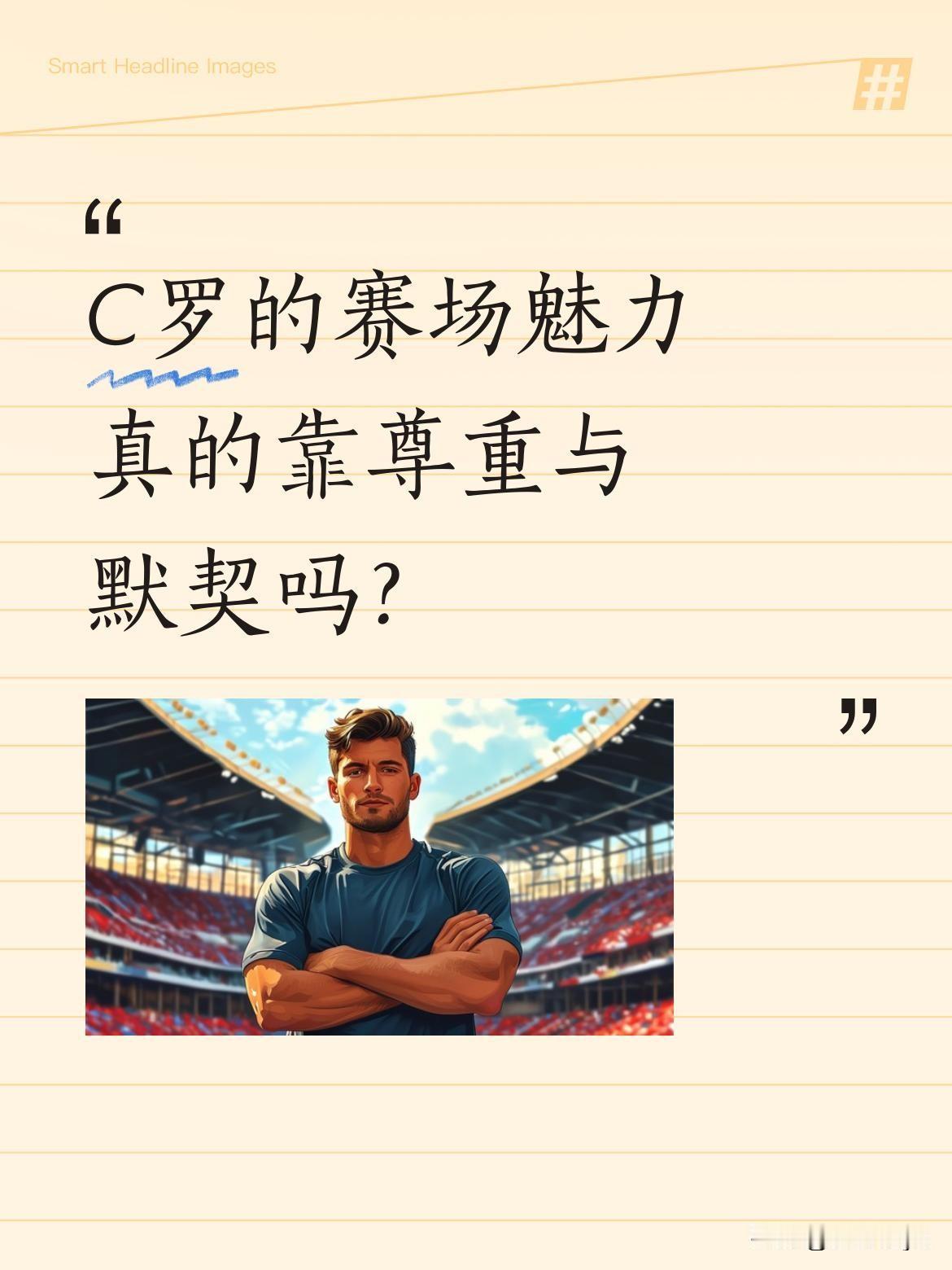 C罗的赛场魅力真的靠尊重与默契吗？
球场上的尊重与默契，让足球王C罗更具魅力。有