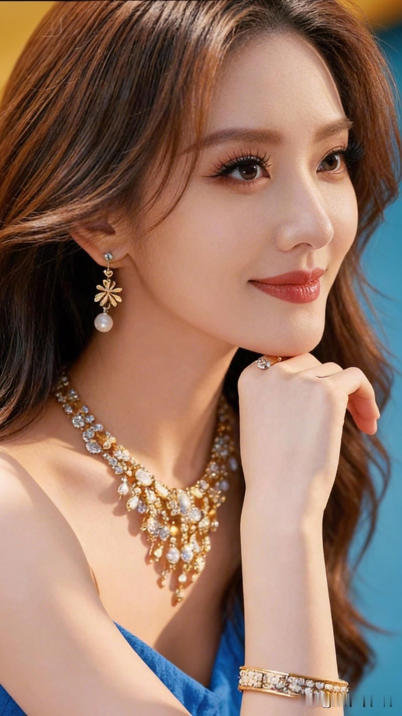 珠光宝气映红颜，玉佩金钗映碧空。什么样的女人,最有魅力? 优雅气质，珠宝闪耀，美