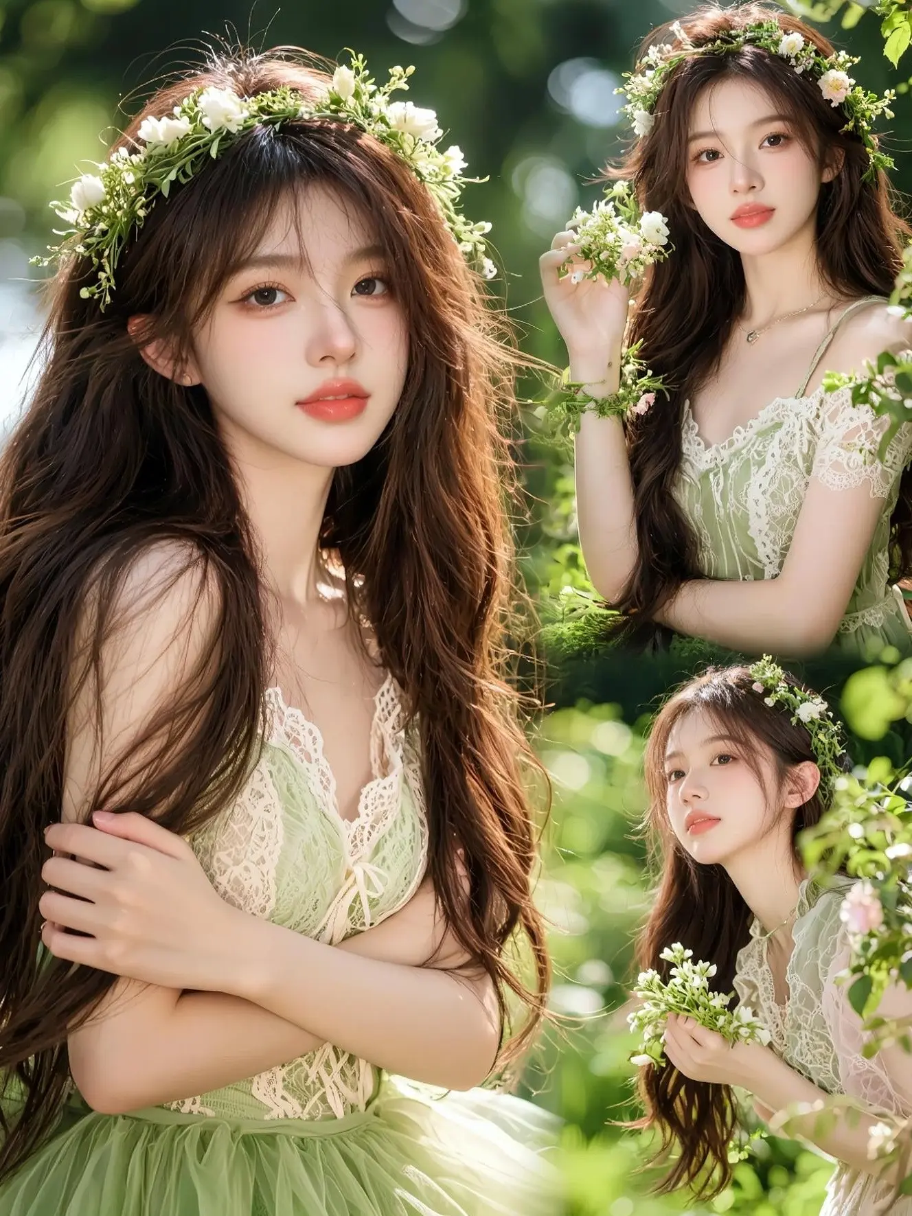 森系写真 ai创作 拼图写真