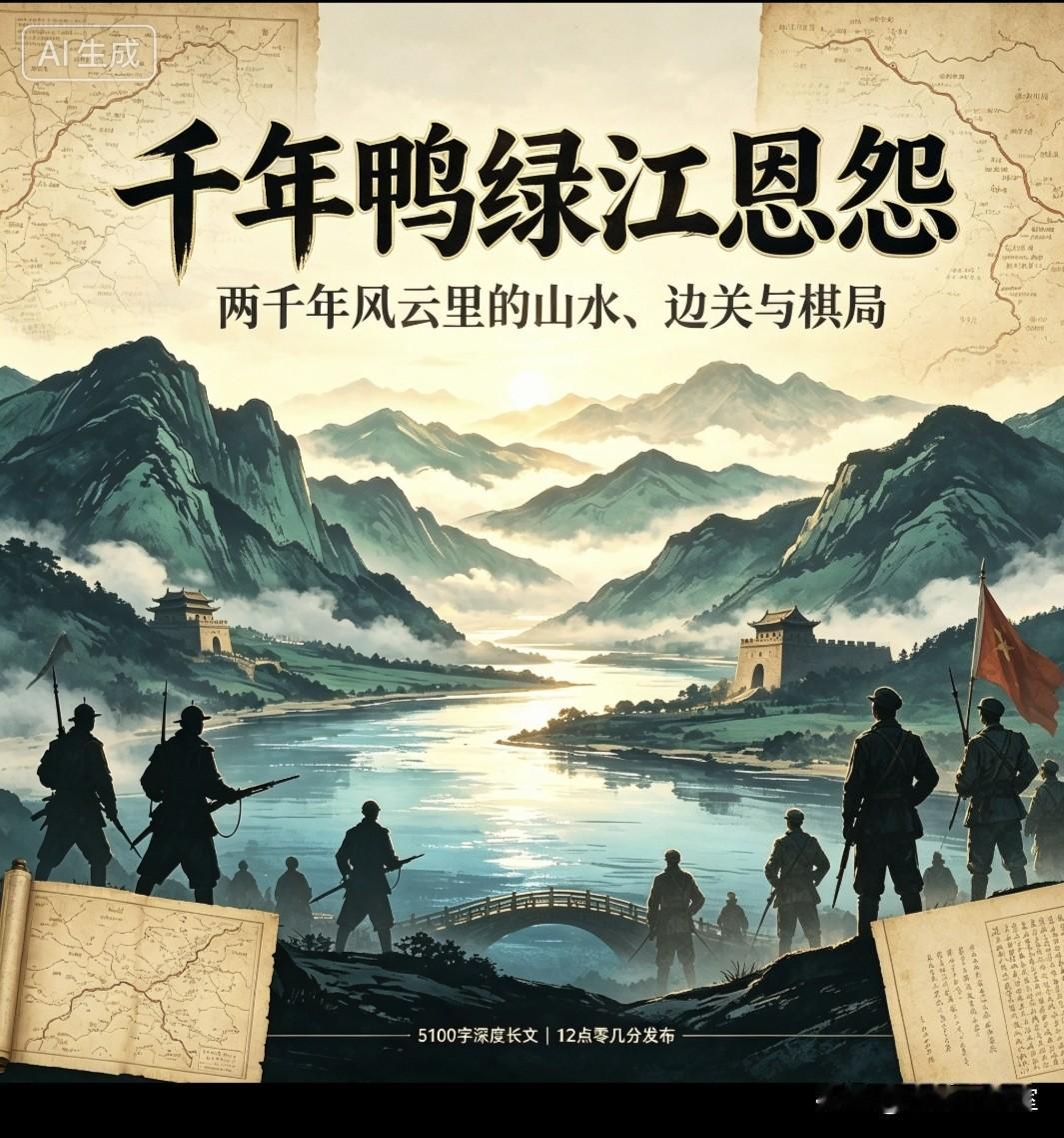 🔥重磅预告！一篇打磨很久的深度长文马上发📜
题目：《千年鸭绿江恩怨》🌊
 