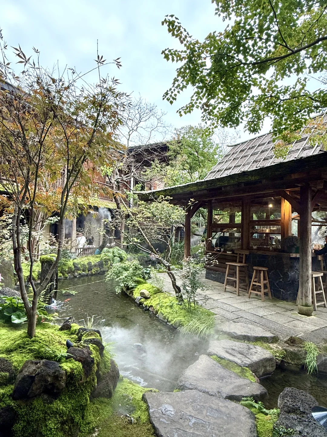 才发现庐山脚下居然有这么绝美的庭院餐厅🥹