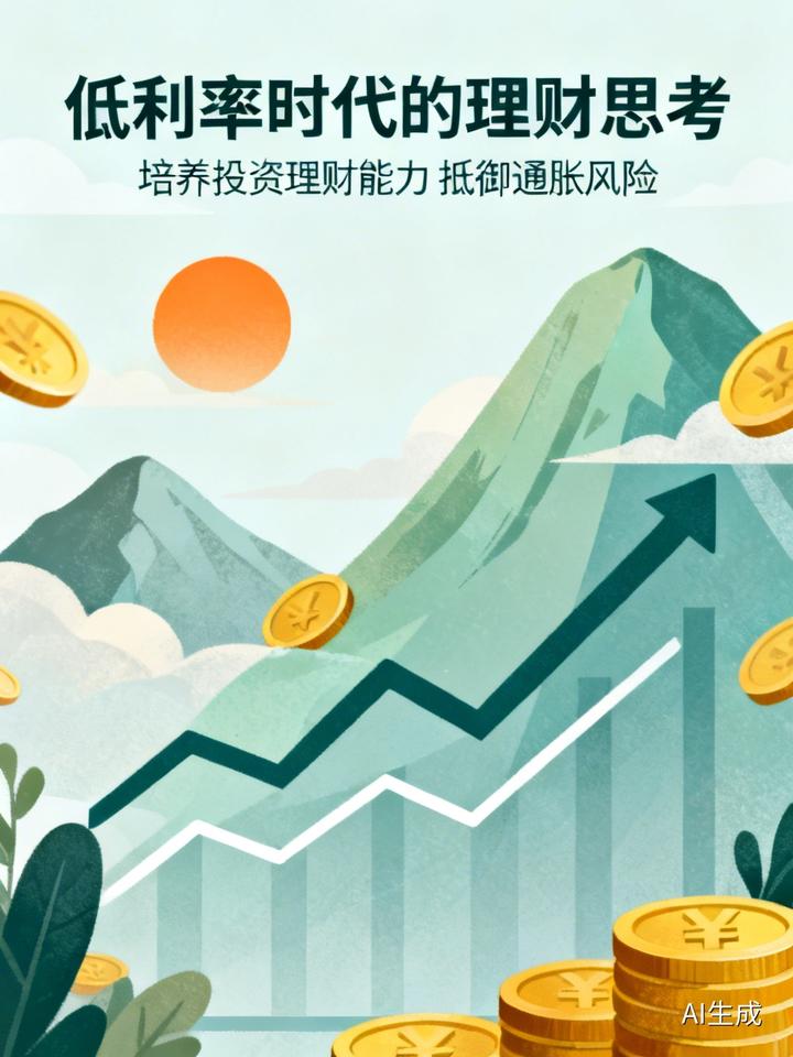 低利率时代应该考虑通胀对真实购买力的侵蚀，因此，需要培养自己的投资理财能力，识别