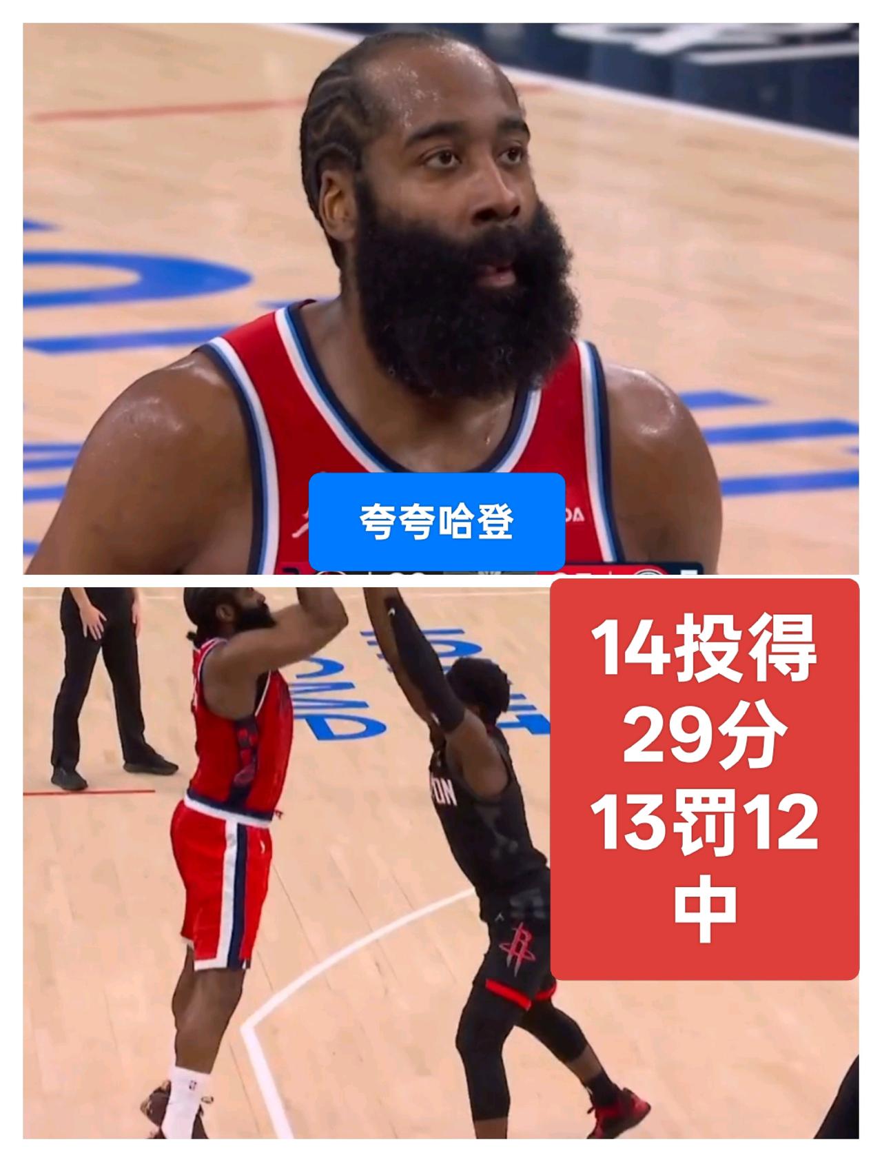 快船竟实现2连胜！哈登14投轰下29分，击败了昔日老东家火箭。
大哥杜兰特会作何