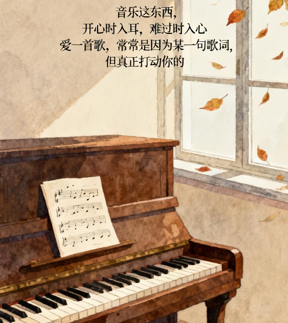 【网友对一首歌的绝妙评论】

音乐这东西，开心时入耳，难过时入心，快乐时你听的是