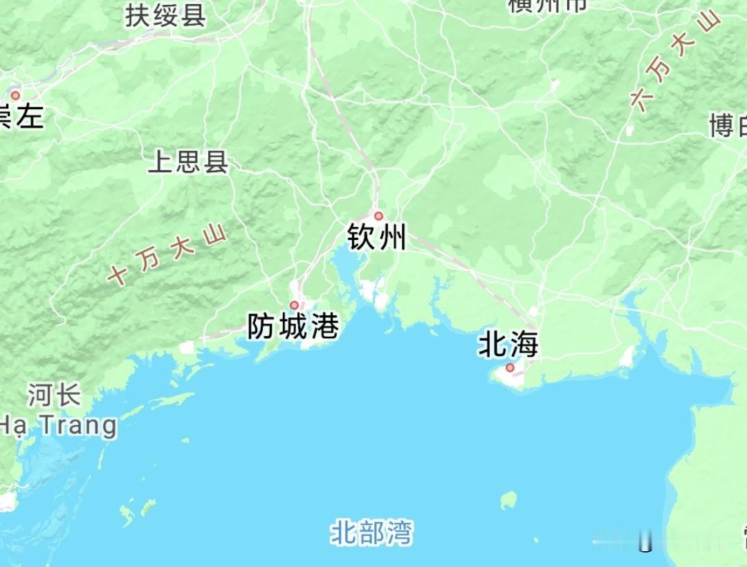 广西沿海没有隔壁一样冗长的海岸线，但如果沿海作为一个市来发展会不会更好一些呢？首