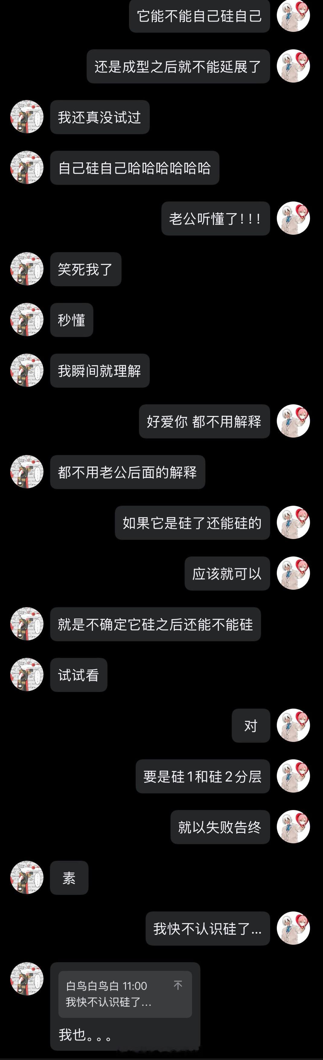 鸟说，自己硅自己 