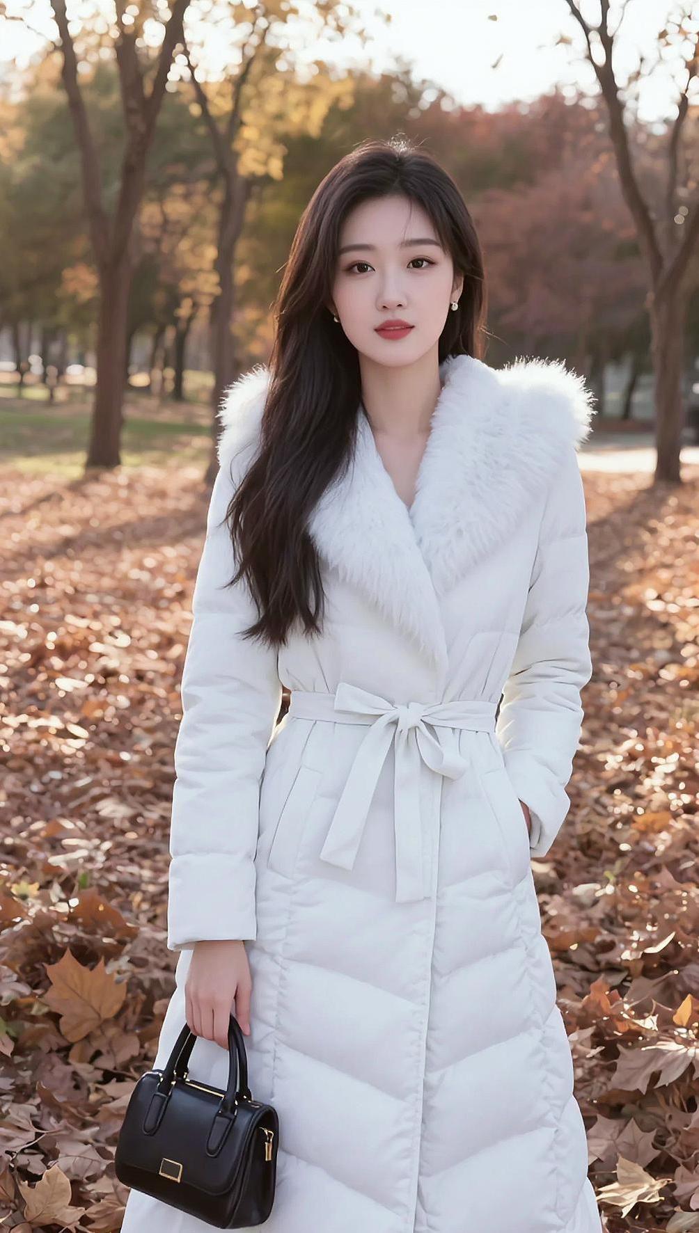 AI秋意羽绒服写真 抖音ai创作