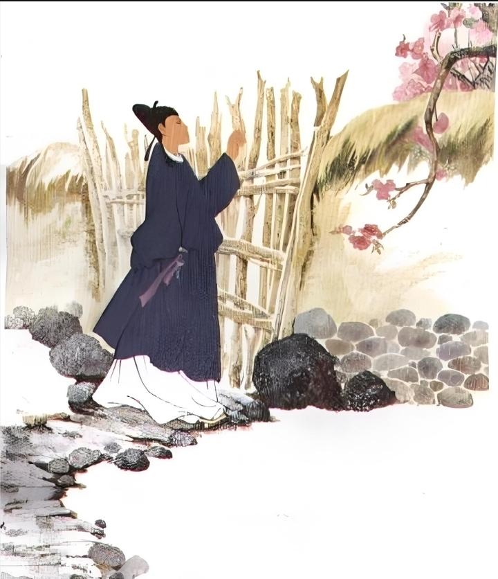 红杏出墙晒光芒
偶遇路旁探花郎
枝头不语羞红面
～～～？

上联：春色景人意；