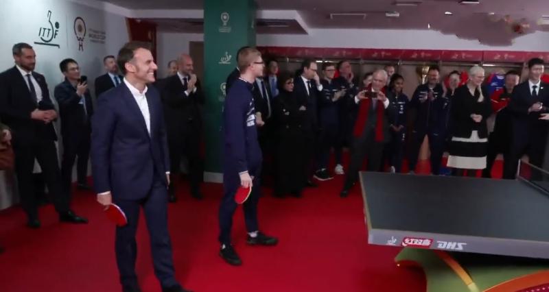 12月5日，马克龙在成都访问期间，还去了四川省体育馆。
值得一提的是，马克龙还有