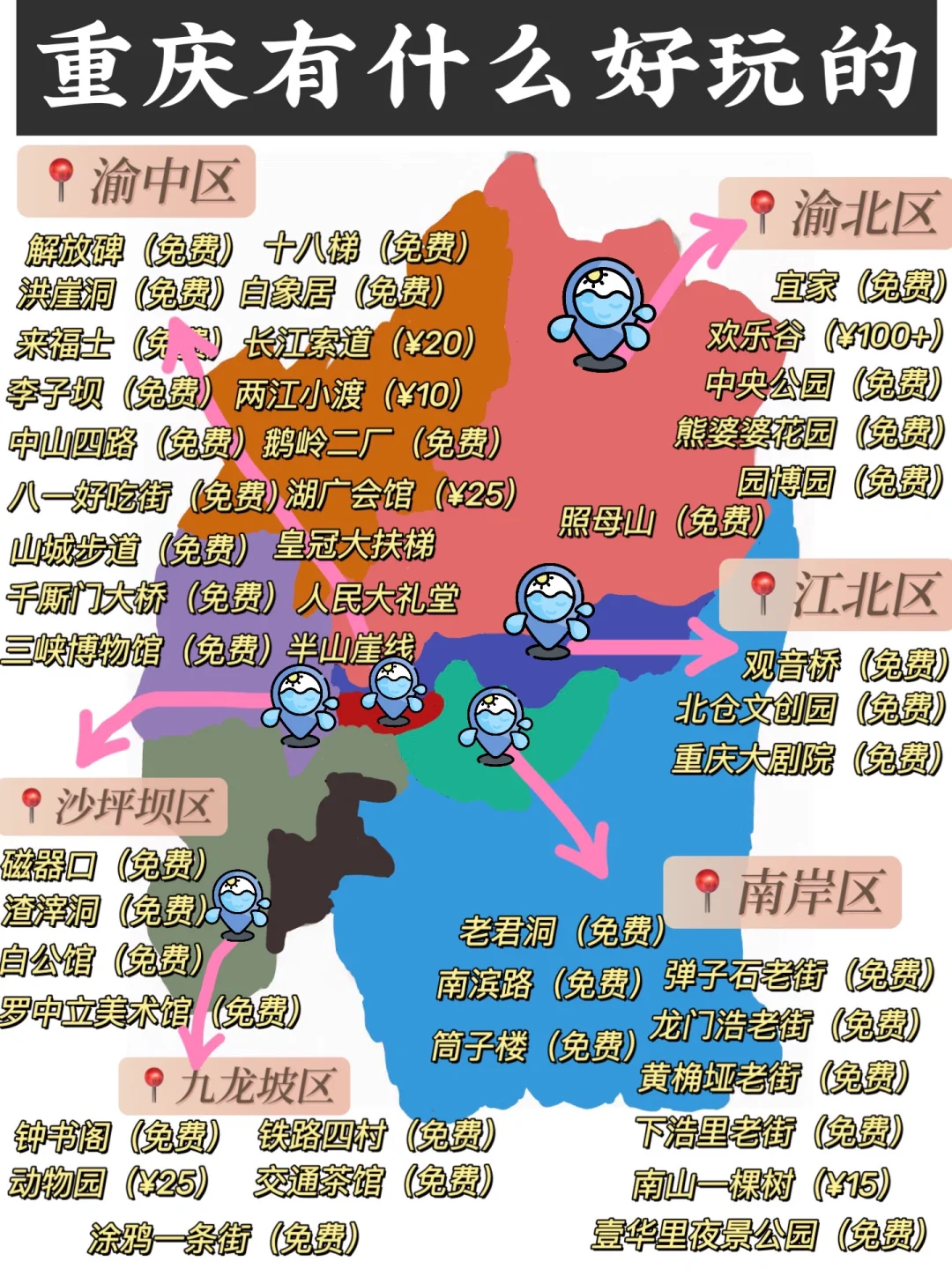 来重庆看这张图就够了，不想踩雷的姐妹存下