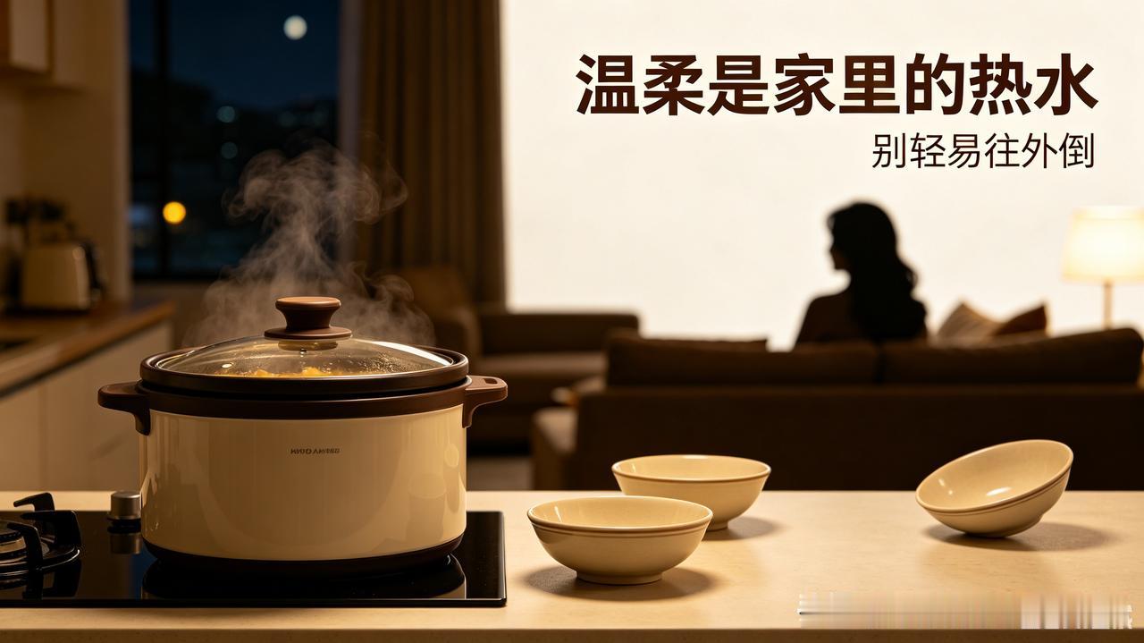 温暖的家，热气腾腾的晚餐，温暖是家里的热水，别轻易往外倒。客厅里的小温暖 晚餐暖