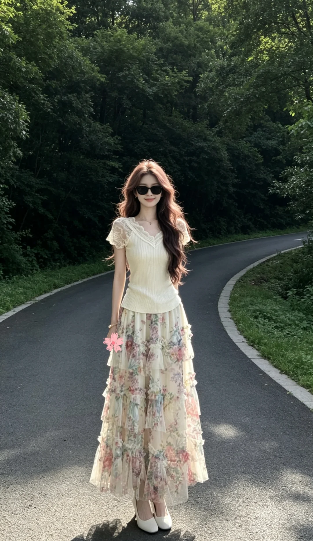 好温柔的碎花裙～