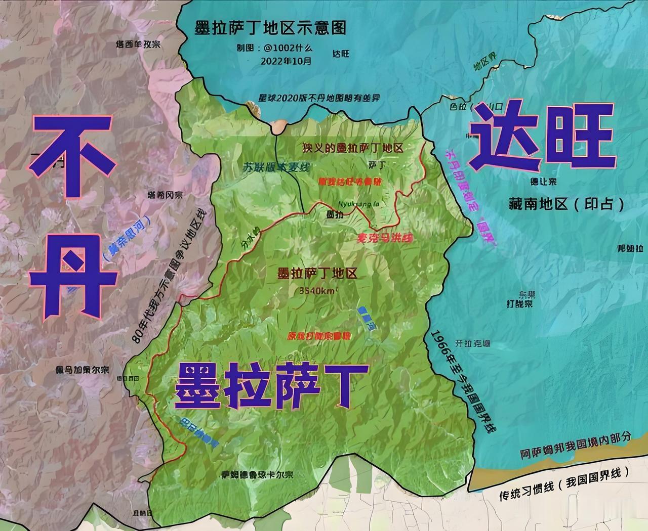 墨拉萨丁位置太重要了。

墨拉萨丁历史上是由西藏地方政府管辖，不丹牧民要使用草场