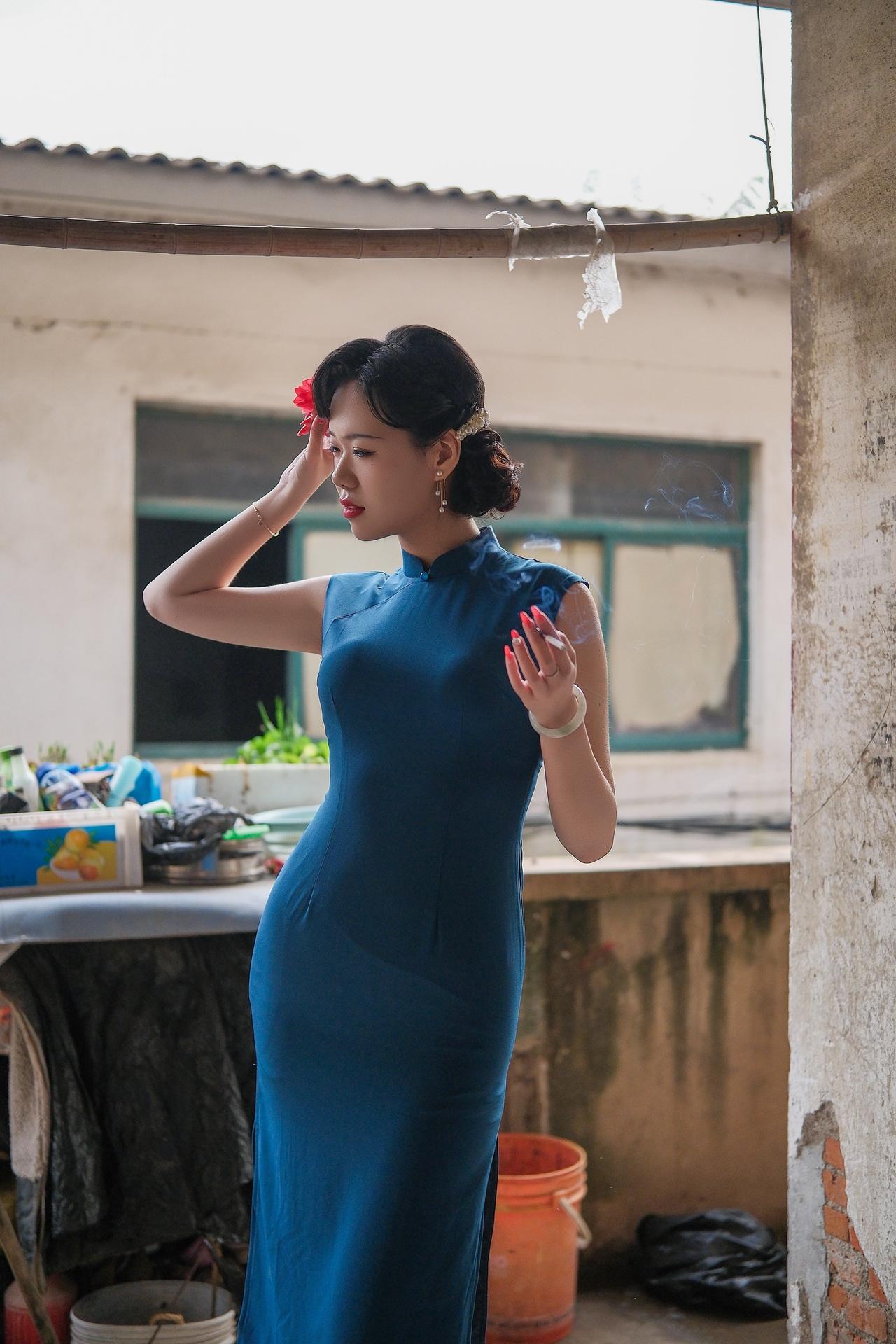 拍照姿势不重样 创作者中心 创作灵感 旗袍 身材很哇塞