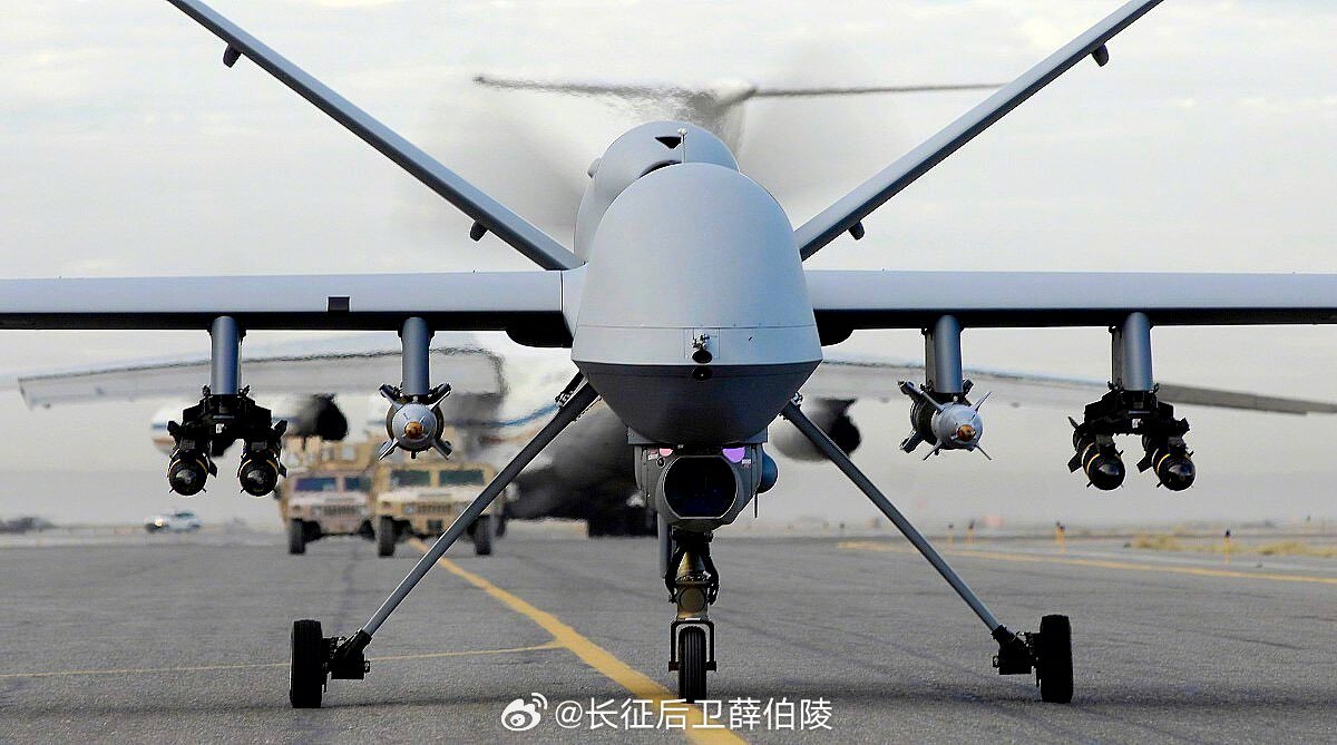 伊朗军队誓为遭击沉军舰复仇美国空军三架MQ-9"死神"无人机在伊朗的一次行动中损