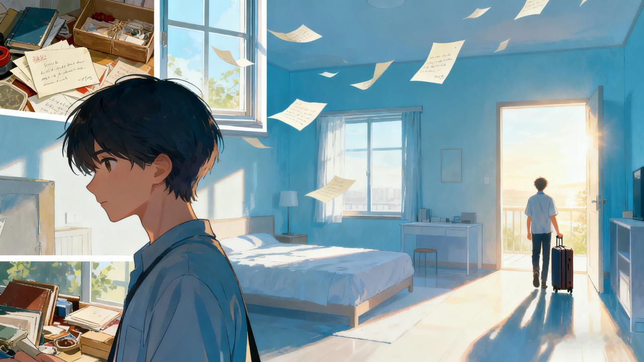 朱德庸说：
“生活要断舍离，
人生也要断舍离，
对于不好的记忆，情绪，甚至是人，