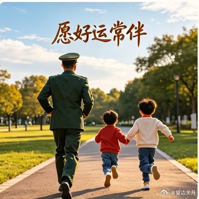 早安我的中国早安，老兵！晴空万里，壮志未歇。一身军装，一生荣耀，那段热血青春，是