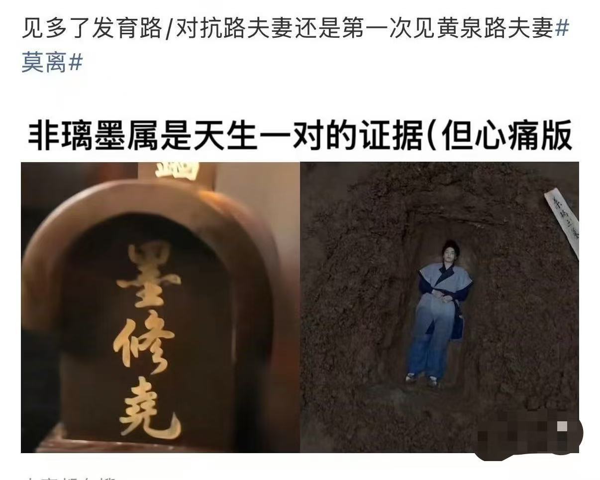 莫离黄泉路夫妻白鹿丞磊演黄泉路夫妻黄泉路夫妻。。。这是哪个网友发现的，简直天才啊