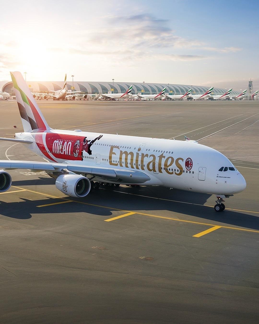 庆祝🔴⚫️米兰俱乐部成立125周年，空客推出一架特别A380，将于本周起飞并与