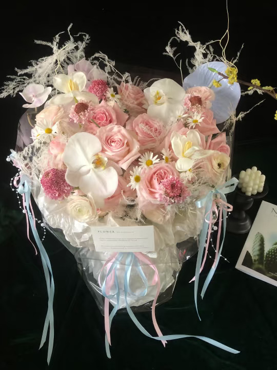 大同花店‖粉色系混搭花束