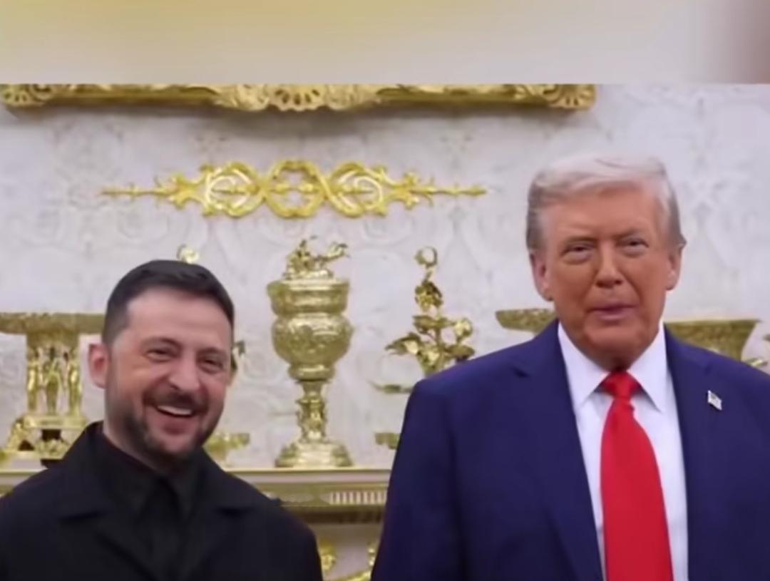 最近，泽连斯基在接受美国媒体采访时，主持人问他，"特朗普总统认为俄罗斯占据上风，