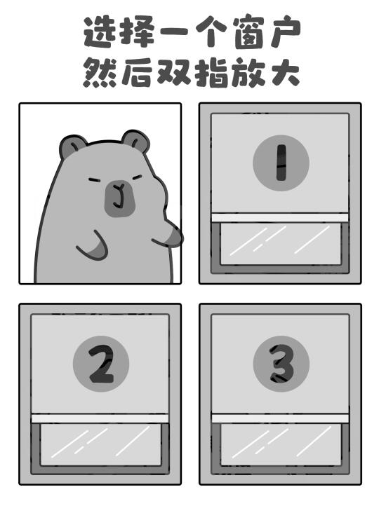 双指放大｜看看窗户后面是什么✨