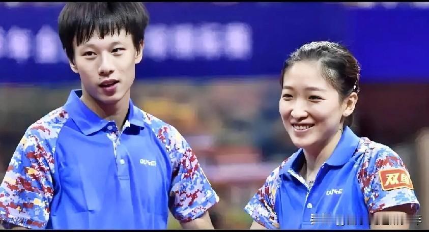 第十五届全运会乓球的混双半决赛出炉，都是中国品牌标配。
  林高远刘诗雯VS袁励