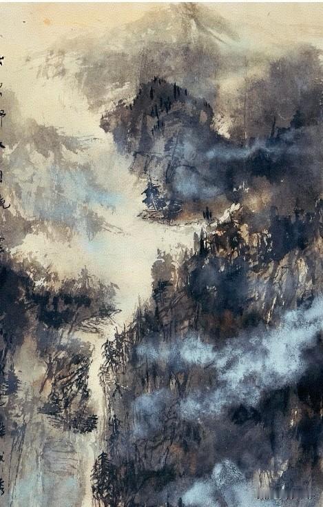 远壑生涛浮翠霭
老松倚壁啸长风
[祝福]
清雅国画 
国画山水风光