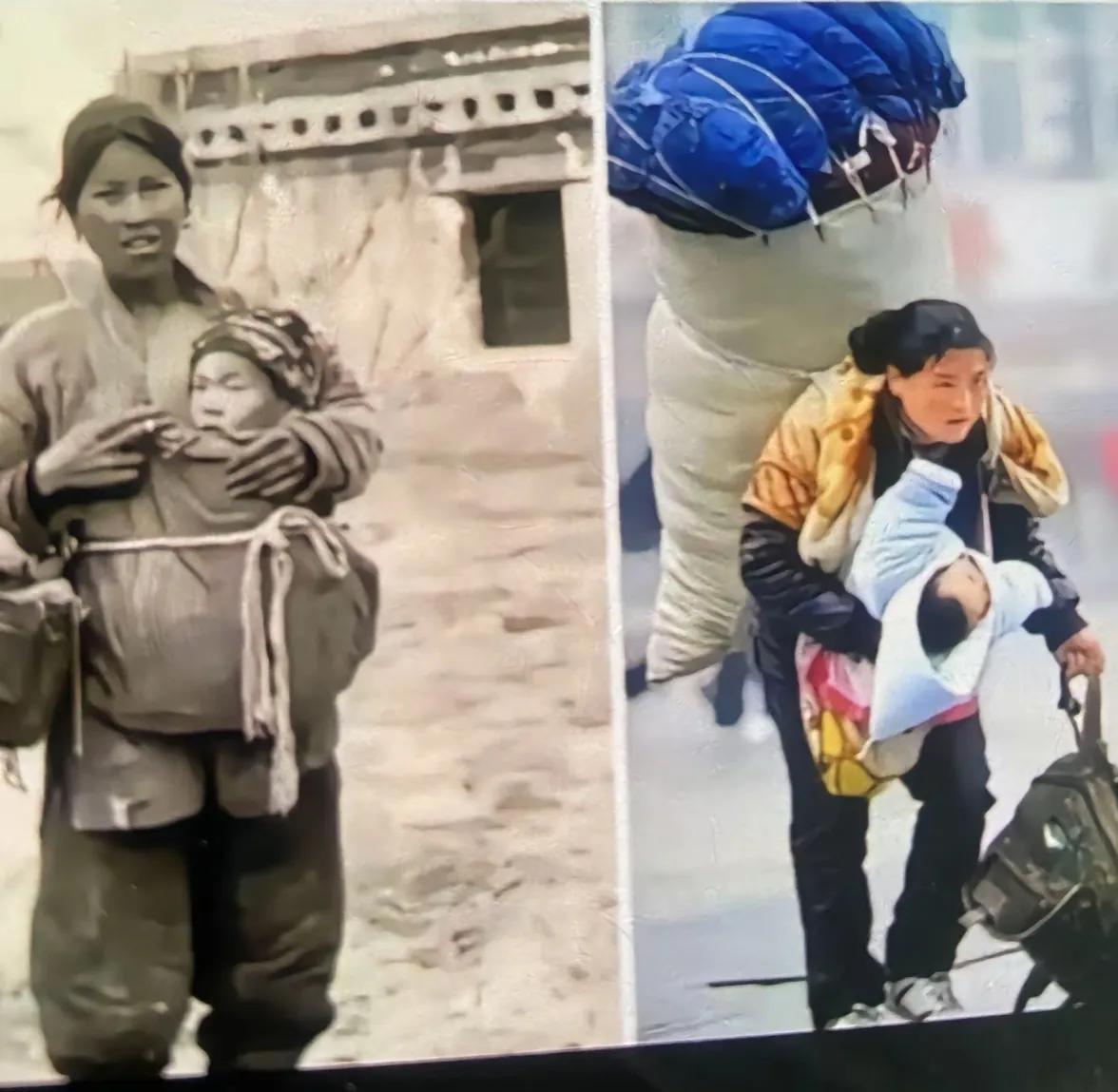 万恶的旧社会想工作都没有，新社会人人都有工作，只要你肯努力就会成为励志的妈妈。