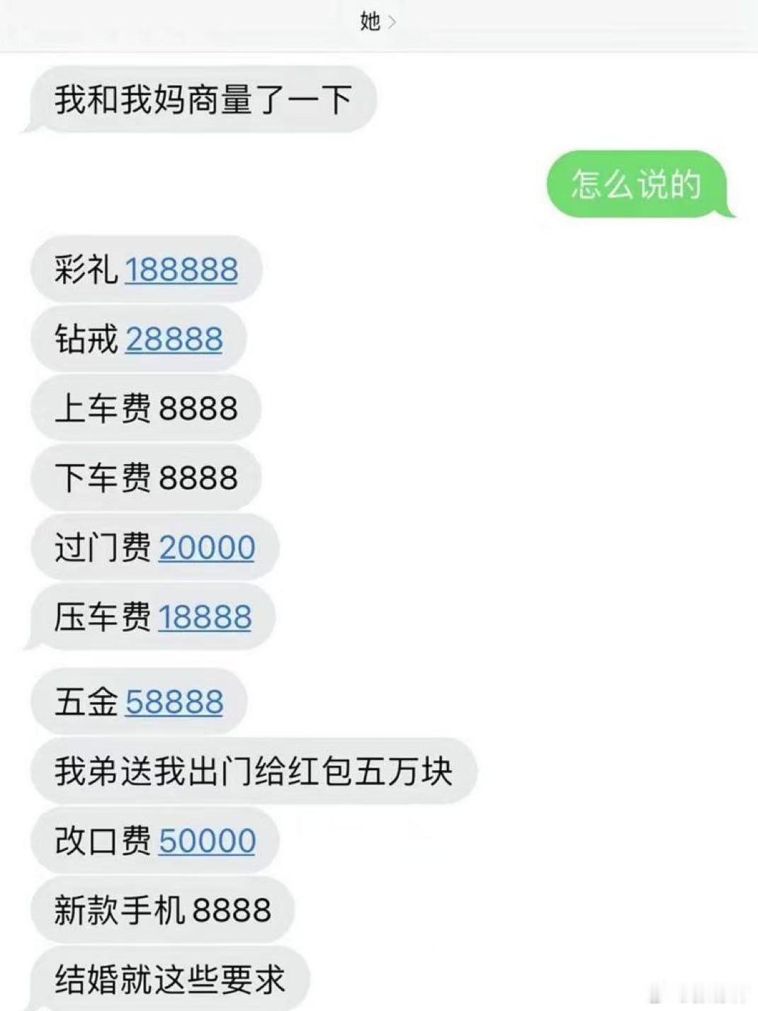 给单身狗一个建议：直接买，或者租 所以结婚的意义到底是什么   彩礼 腾冲·腾冲