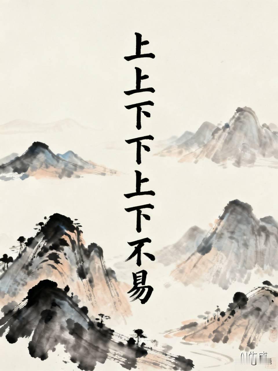 看到“上上下下上下不易”这个上联，瞬间就觉得这是生活的真实写照啊！我觉得“左左右