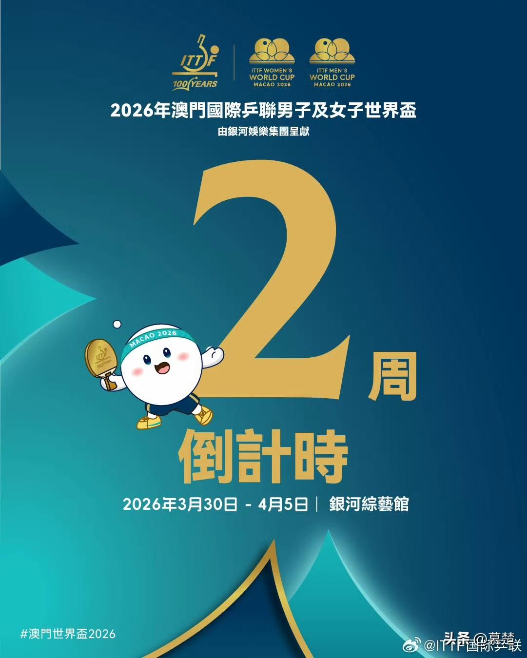 【乒乓球】澳门世界杯要来了！期待王楚钦孙颖莎~