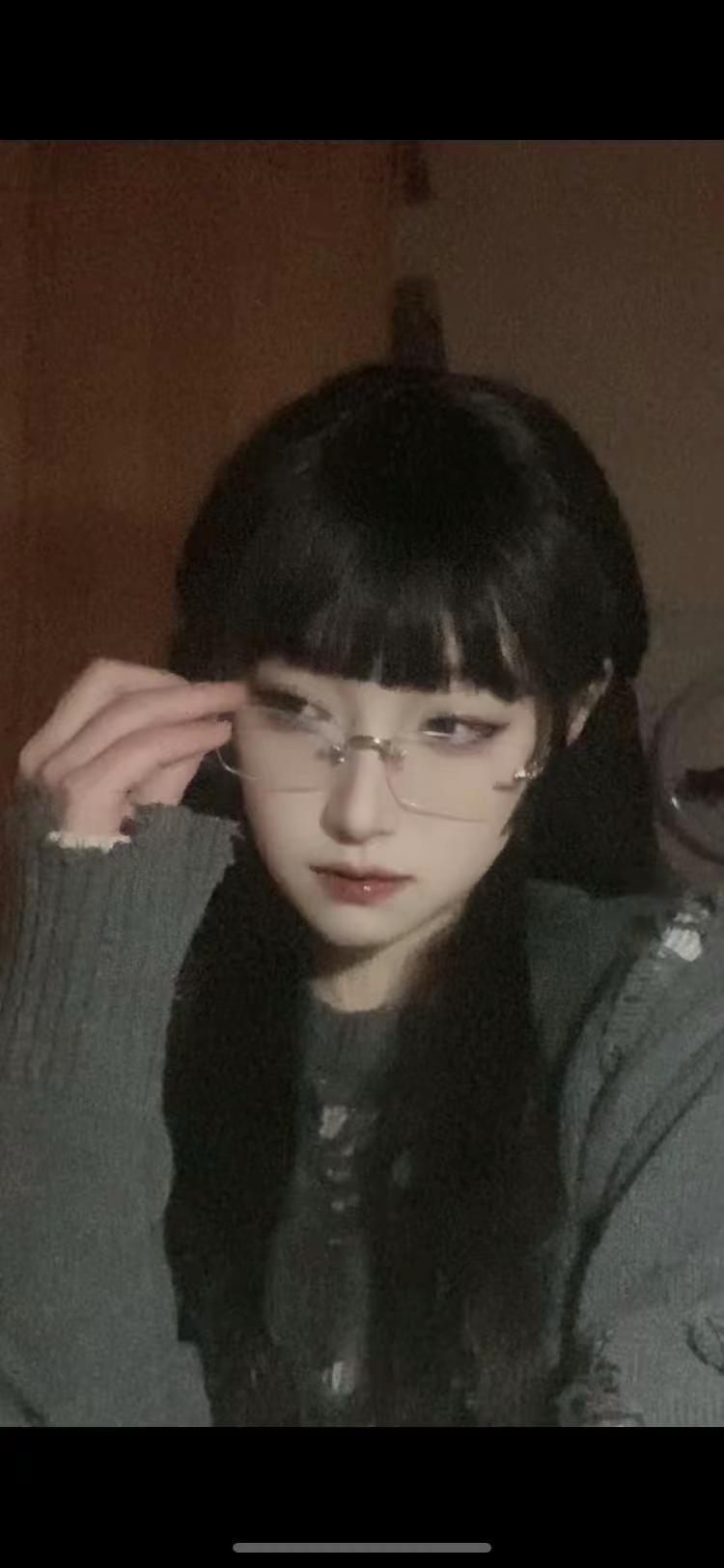 几百年纯欲系眼镜 透明眼镜 眼镜妹返场