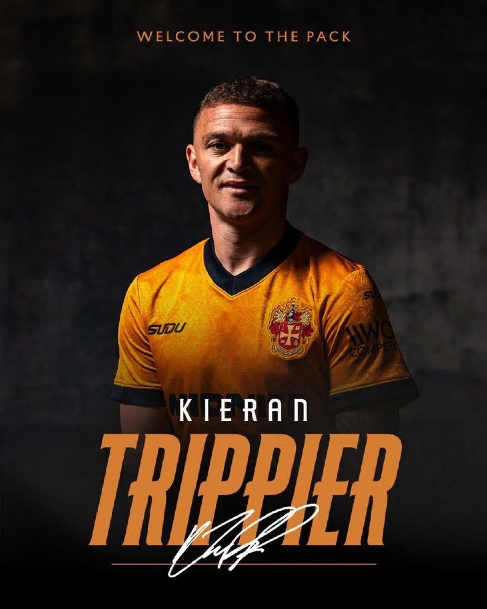 約滿離隊嘅紐卡素右閘捷比亞（Kieran Trippier）搵到下家「落班」，來