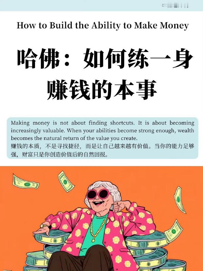 如何练一身赚钱的本事 