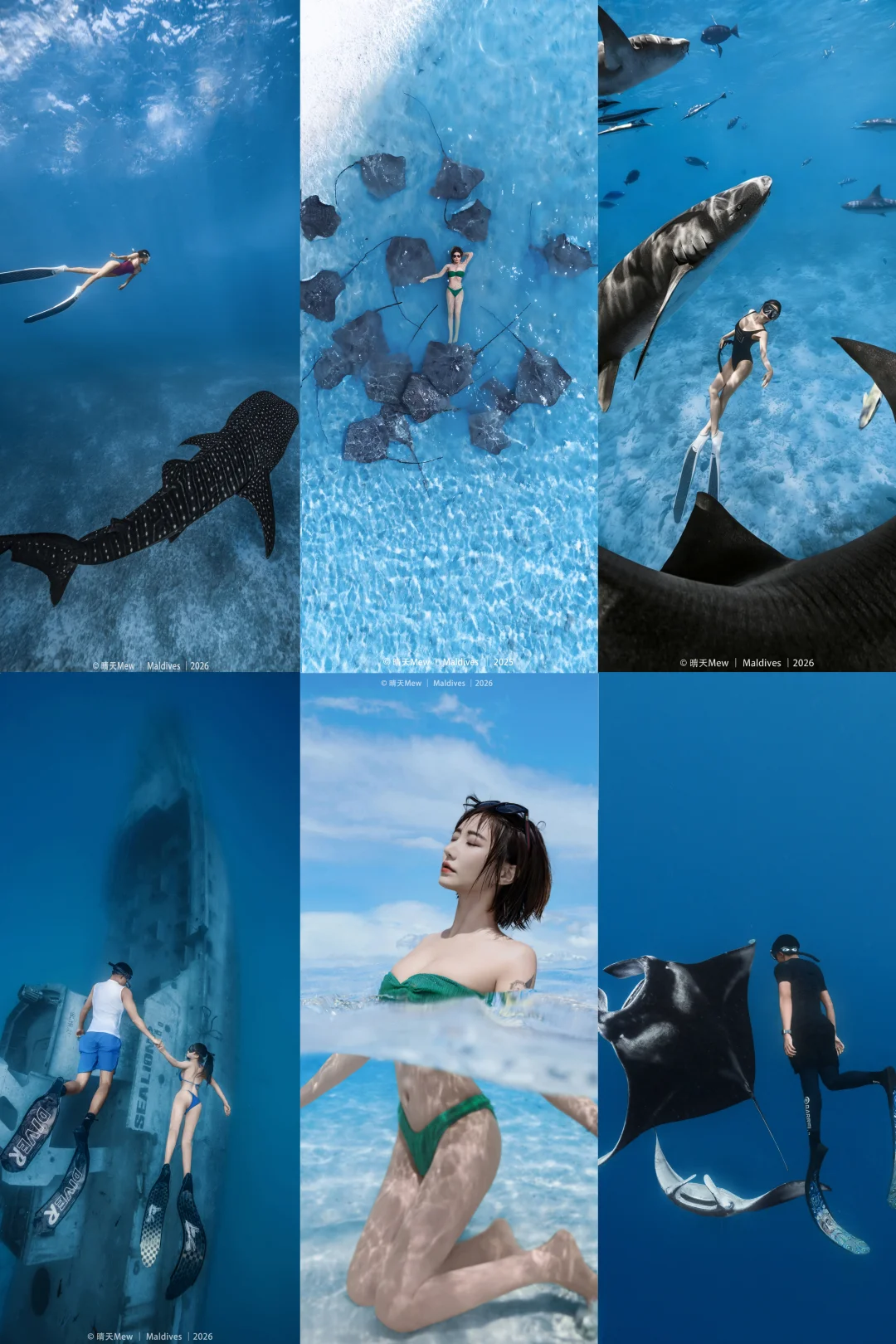 冲着这组蓝，我要去潜水了🌊｜马代包船拍摄